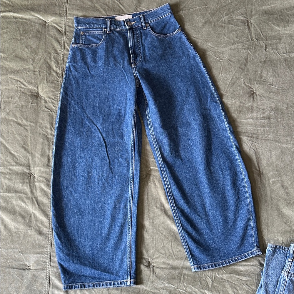 Everlane The Way High Curve Barrel Jean, Size 27